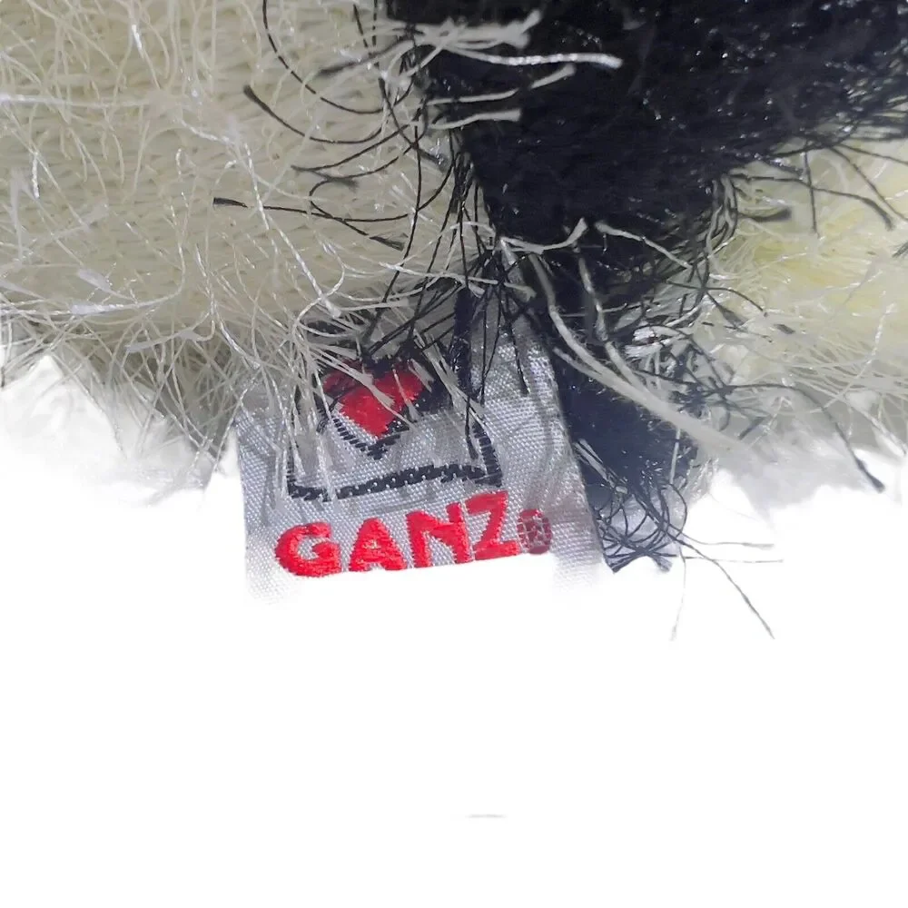 Webkinz Gamz Lil' Kinz Black & White‎ Cow 8” Beanie Plush Stuffed Toy No Code